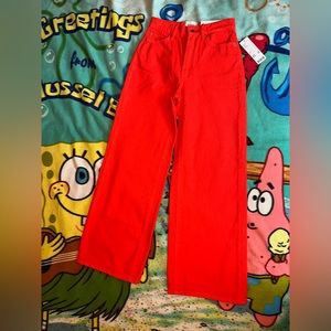 Urban outfitters High waisted/Wide Red Jeans!